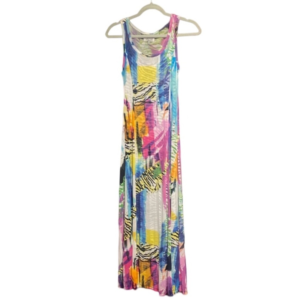 Lynn Ritchie Silver mesh maxi dress size xsmall